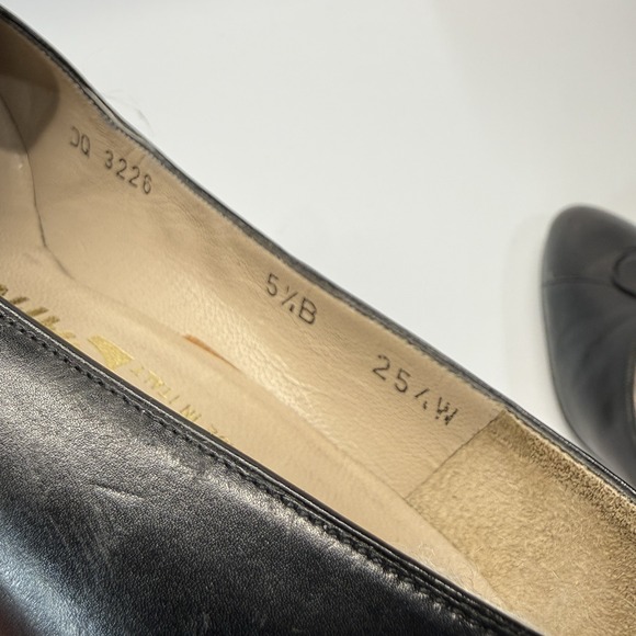 Lot of 2 Pair Vintage Salvatore Ferragamo Pumps Women 5.5 B Black Leather - Picture 14 of 16